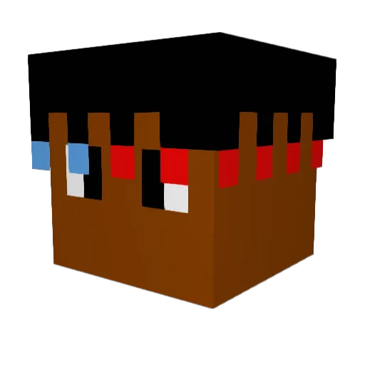 ASKTHEMASTER10 Minecraft avatar head, 3D render