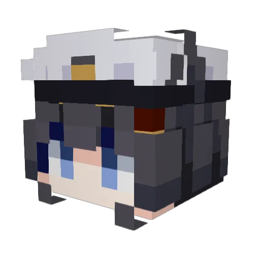 ASLancaster Minecraft avatar head, 3D render