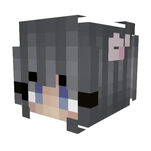 ASMTitanium Minecraft avatar head, 3D render