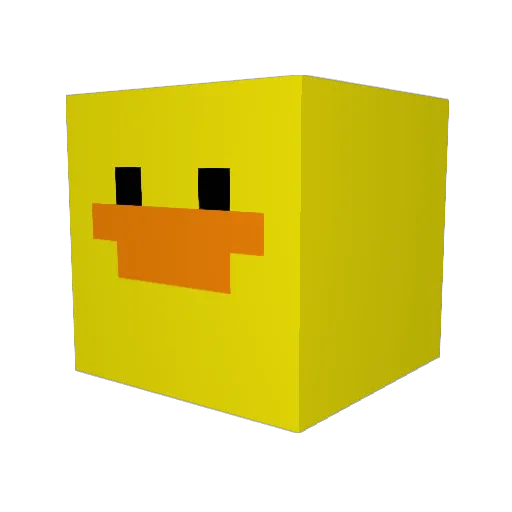 ASMananana Minecraft avatar head, 3D render