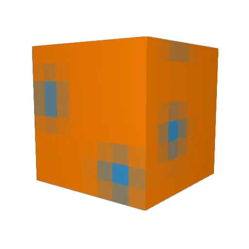ASNK73 Minecraft avatar head, 3D render