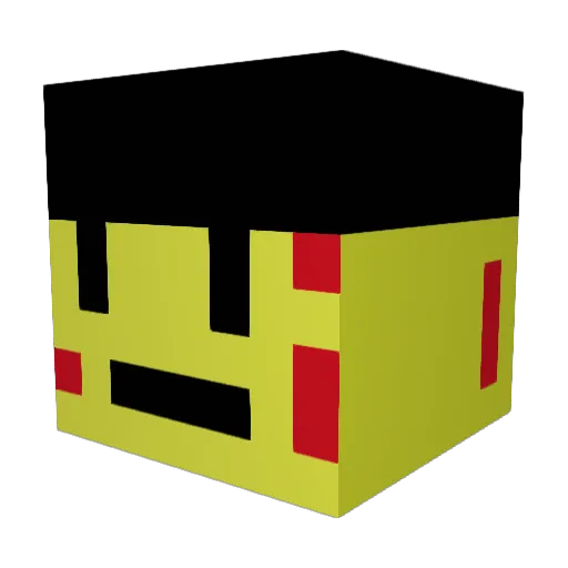ASPE82 Minecraft avatar head, 3D render