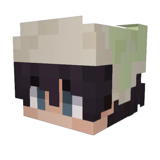 ASR1NG Minecraft avatar head, 3D render