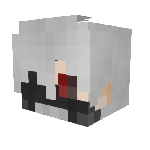ASRSK Minecraft avatar head, 3D render