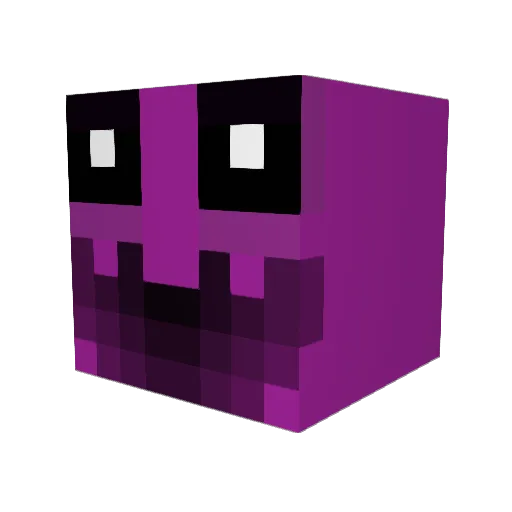ASSADOSS Minecraft avatar head, 3D render