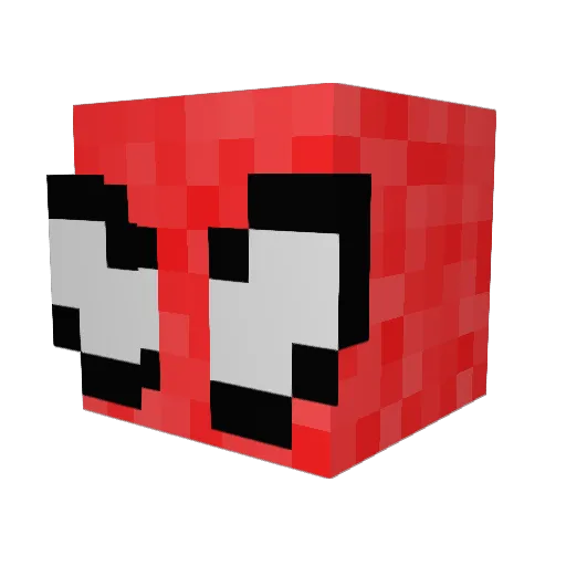 ASSora2 Minecraft avatar head, 3D render