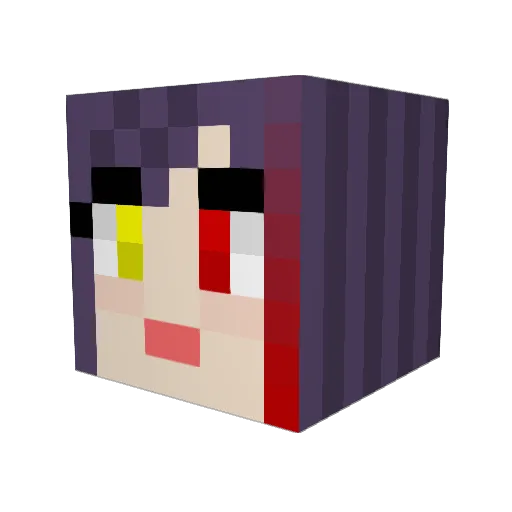 ASTARTEeee Minecraft avatar head, 3D render