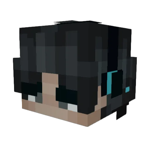 ASTEKO123 Minecraft avatar head, 3D render