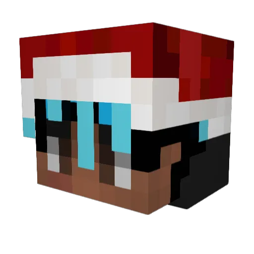 ASTIO_HH Minecraft avatar head, 3D render
