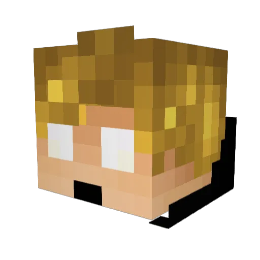 ASTR3GA Minecraft avatar head, 3D render