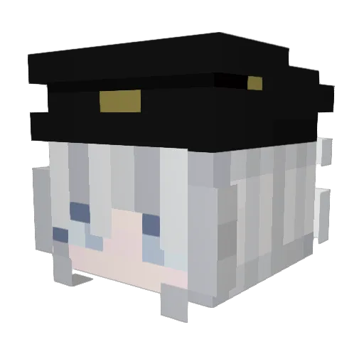 ASTTYbn Minecraft avatar head, 3D render