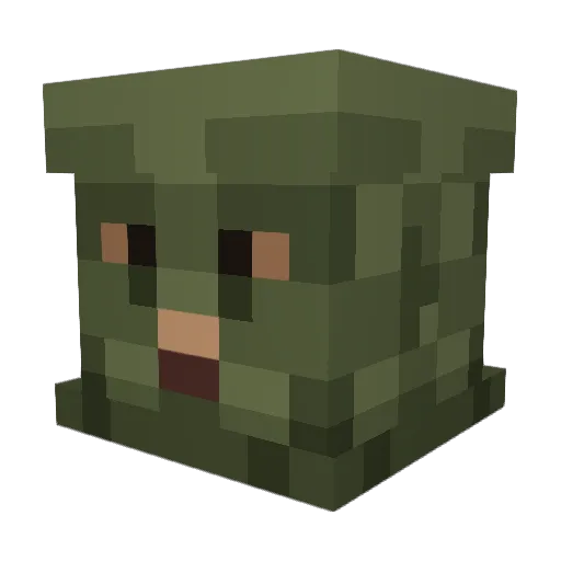 ASUSROGrtx3060ti Minecraft avatar head, 3D render