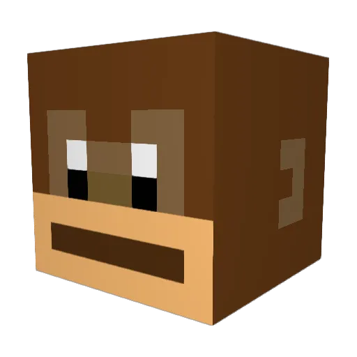 ASVOZESVOLTARAM Minecraft avatar head, 3D render