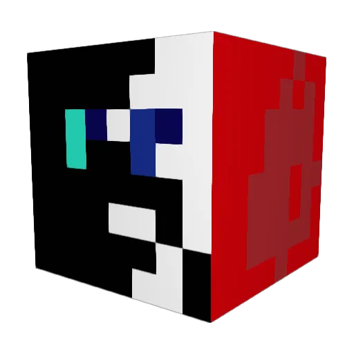ASWAQA Minecraft avatar head, 3D render