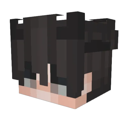 ASXKA_ Minecraft avatar head, 3D render