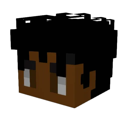 AS_Delta Minecraft avatar head, 3D render