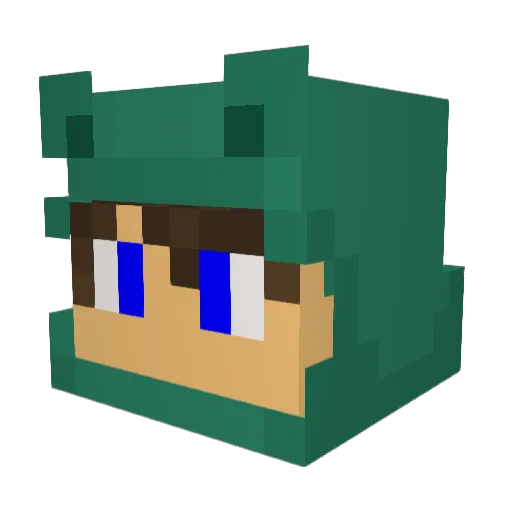 ASadBrady Minecraft avatar head, 3D render