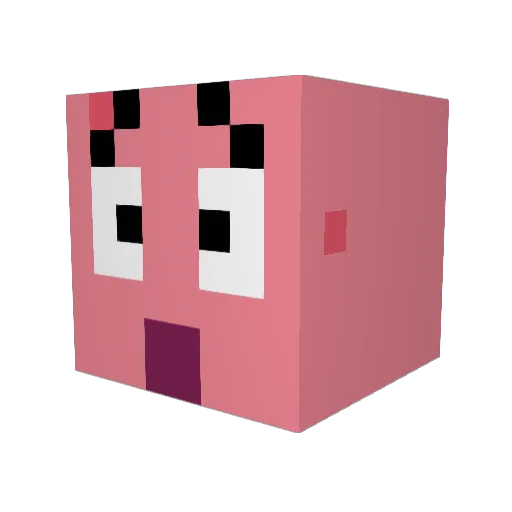 ASaucyBrick Minecraft avatar head, 3D render