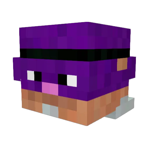 ASecretSquirrel Minecraft avatar head, 3D render