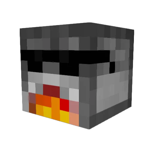 ASeeDeeSee Minecraft avatar head, 3D render
