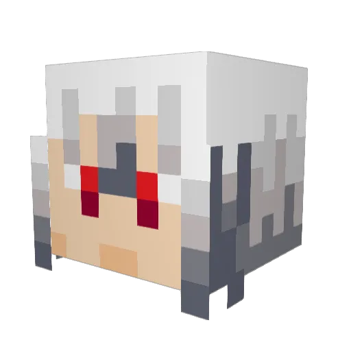 AShadeOfCrimson Minecraft avatar head, 3D render