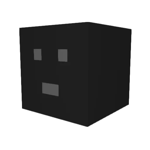 AShadedBlobfish Minecraft avatar head, 3D render