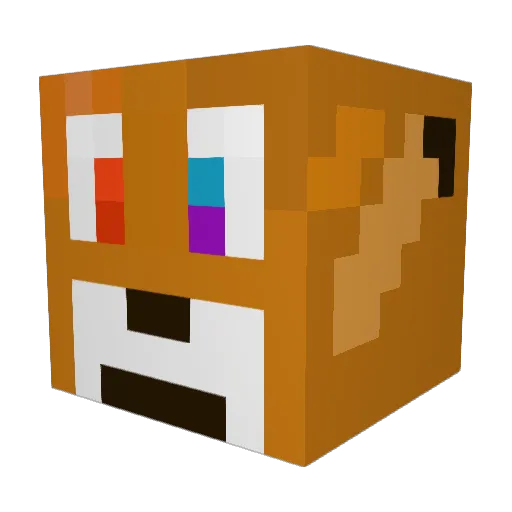AShrout09 Minecraft avatar head, 3D render