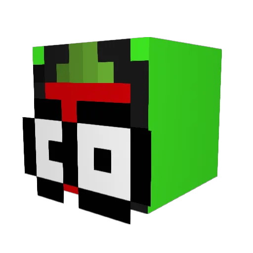 ASilv1234 Minecraft avatar head, 3D render