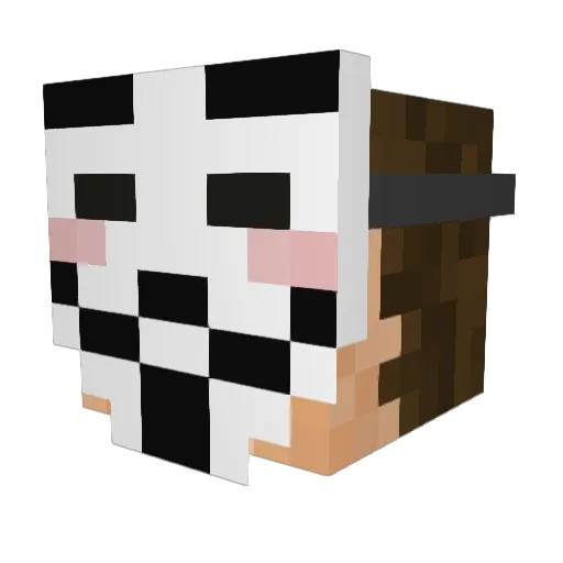 ASmellyJew Minecraft avatar head, 3D render