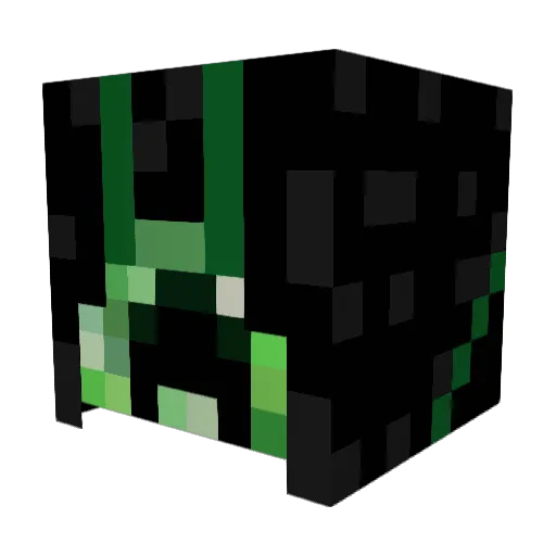 ASsasinCreep Minecraft avatar head, 3D render