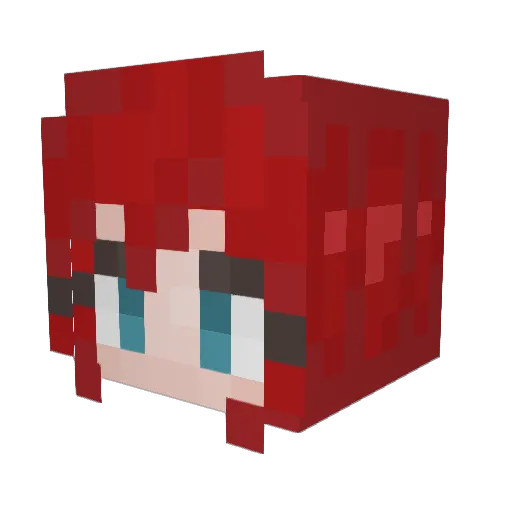 AStaben Minecraft avatar head, 3D render