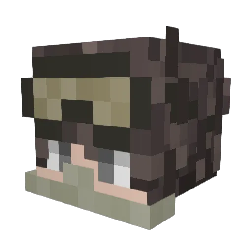 AStrek47 Minecraft avatar head, 3D render