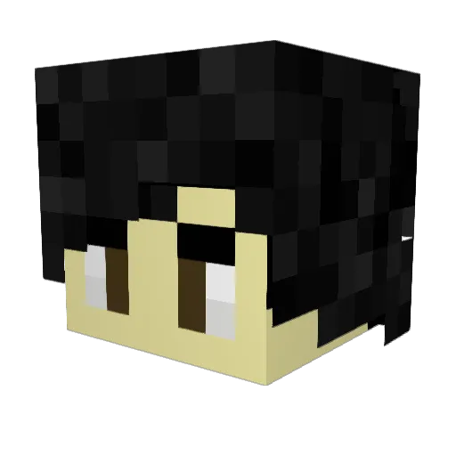 AT2021 Minecraft avatar head, 3D render