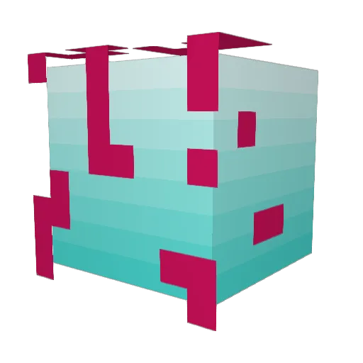 AT36og Minecraft avatar head, 3D render