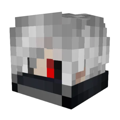 AT3PX Minecraft avatar head, 3D render