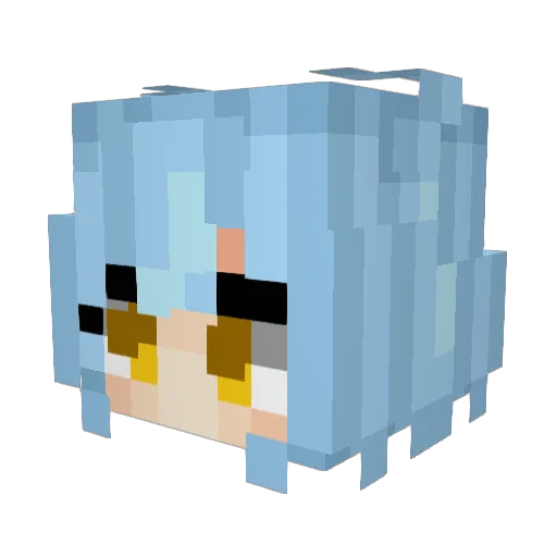 ATAMI0830 Minecraft avatar head, 3D render