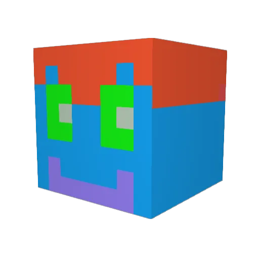 ATAntonacci Minecraft avatar head, 3D render