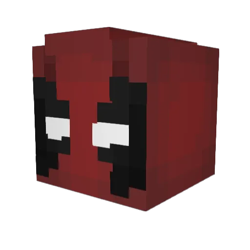 ATENEA_121 Minecraft avatar head, 3D render