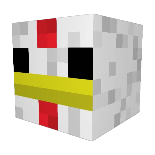 ATG9210 Minecraft avatar head, 3D render