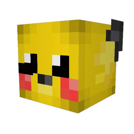 ATGVG Minecraft avatar head, 3D render