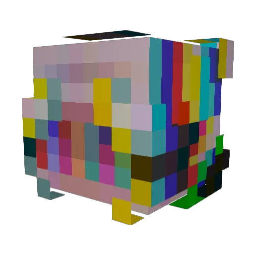 ATH0S Minecraft avatar head, 3D render