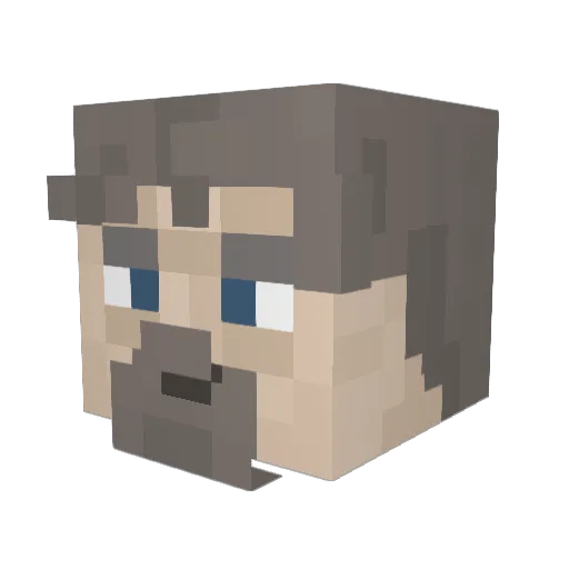 ATHANOR35 Minecraft avatar head, 3D render
