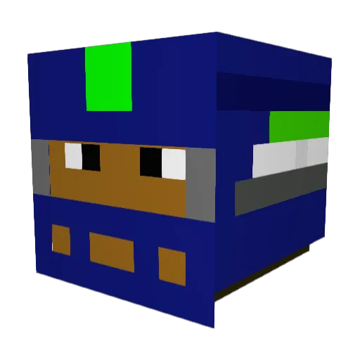 ATK_FootballKid Minecraft avatar head, 3D render