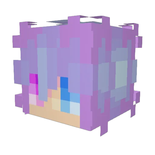 ATK_VIRTUAL Minecraft avatar head, 3D render