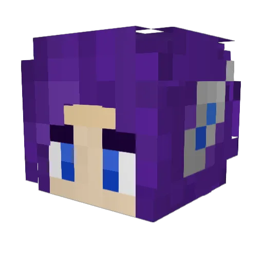 ATLAS__00 Minecraft avatar head, 3D render