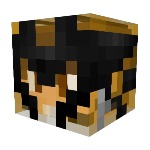 ATLAspanner Minecraft avatar head, 3D render