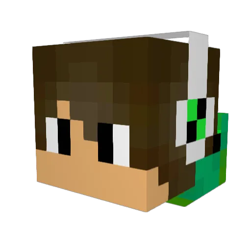 ATM511 Minecraft avatar head, 3D render