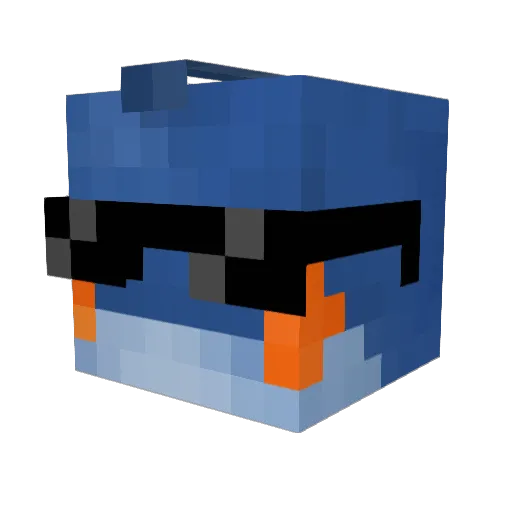 ATOMICTACO777 Minecraft avatar head, 3D render