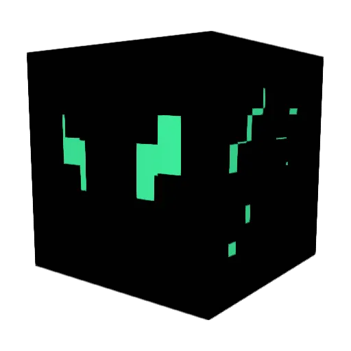 ATOM_CRA5HER Minecraft avatar head, 3D render