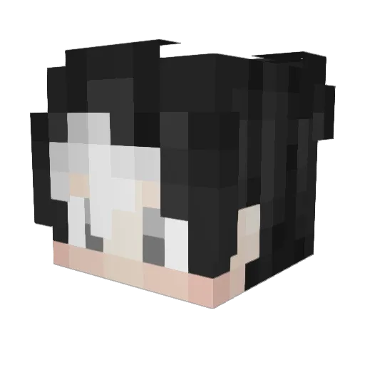ATORlAS Minecraft avatar head, 3D render